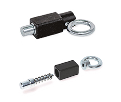 GN 722.4-Spring indexing plungers with ring or lever
